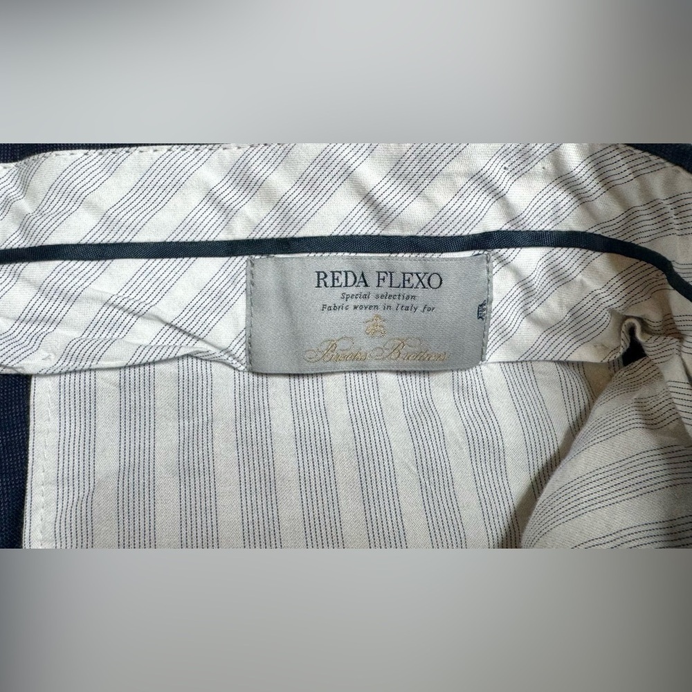 Brooks Brothers Pants Men's 40x29 Blue Regent Fit BrooksFlex Reda Flexo Wool - Picture 7 of 11